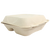 9x9x3" Fiber Clamshell, 3-Compt