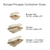9x6x3" Fiber Hinged Hoagie Box