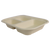 10x7.5x1.5" (29 oz) Fiber Container, Laminated, 3-Compt