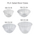 32 oz Salad Bowl, Clear PLA