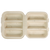 8x7x3" Fiber Taco Box, 3-Compt