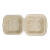 6x6x3" Fiber Hinged Burger Box, Laminated