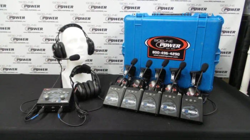 CoachComm Connex Headsets – 2 up 5 down setup (Black)