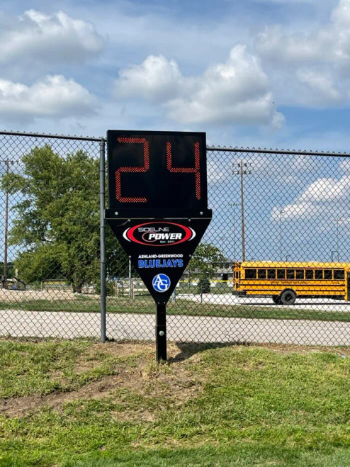 T Post for Play Clock or Practice Timer