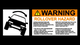1988-1991 Civic large ROLLOVER Warning sticker