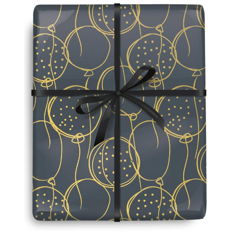 Golden Contour Wrapping Paper - 5FT - [Wholesale]The Giftwrap Company