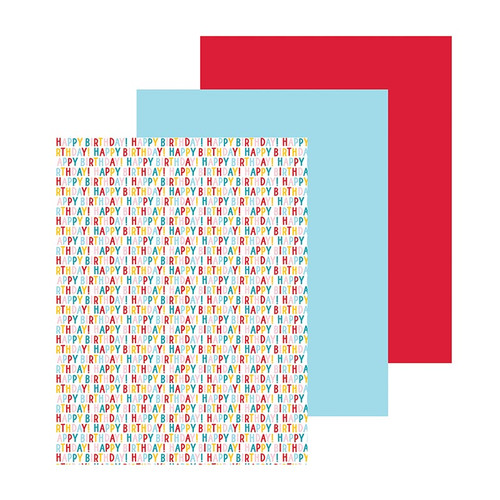 Happy Birthday Tissue Paper - Set of 3