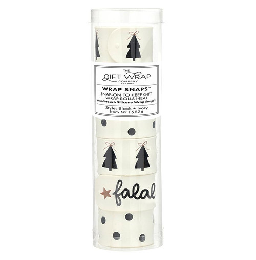 Wrap Snaps - Black and Ivory