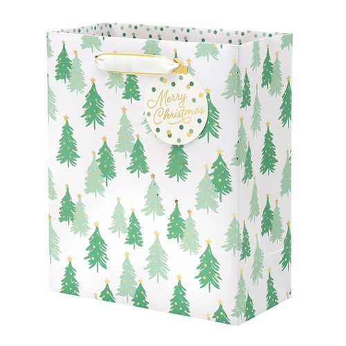Medium Gift Bag - Christmas Trees