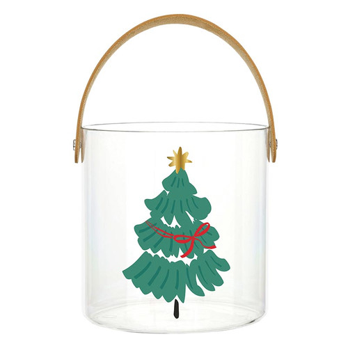 Acrylic Bucket - Christmas Tree