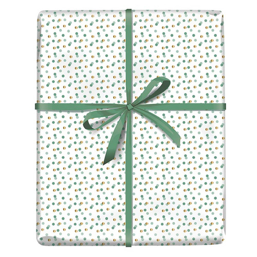 Wrapping Paper - Sage Confetti Dots - 8ft