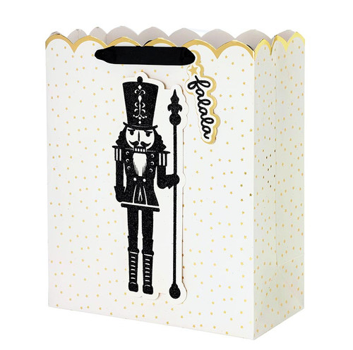 Large Gift Bag - Nutcracker with Gold Stars