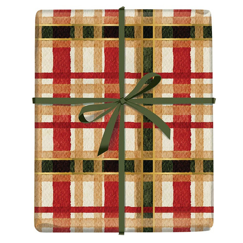 Gift Wrap - Plaid - 8ft