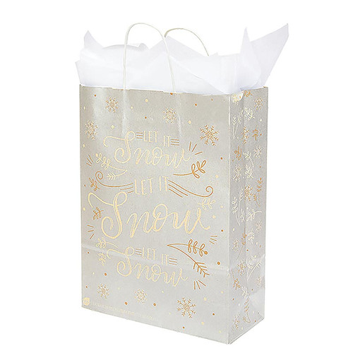 ECO N BAGS LET IT SNOW LG FSC XECOB304