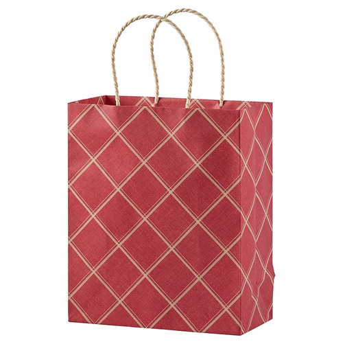 COUNTRY PLAID LARGE TOTE 114-4741