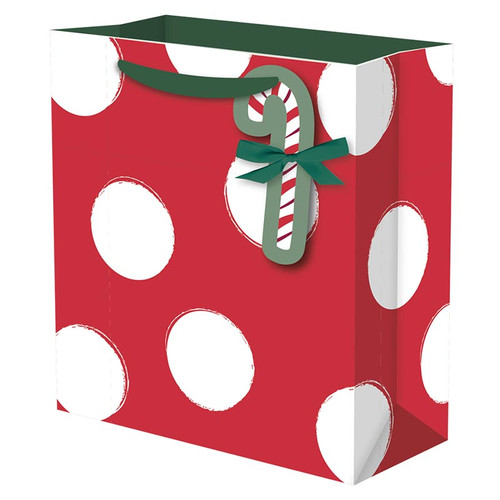 Holiday Cheer Dots Gift Bag - Small