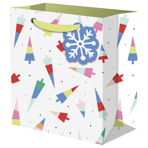 Merry Vibes Tree Gift Bag - Small