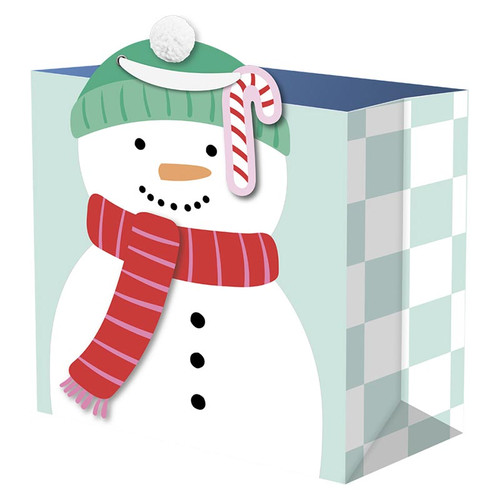 Merry Vibes Snowman Gift Bag - Large