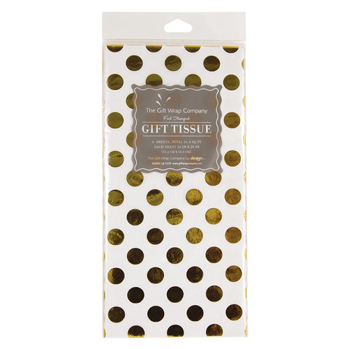 Gold Spot Foil Stamped - Tissue Paper