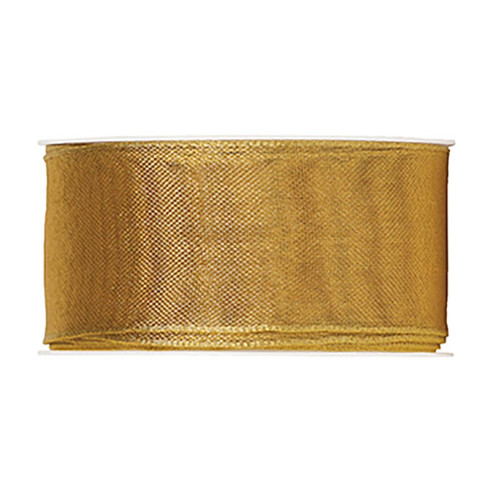 Sheer Gold Wired Ribbon