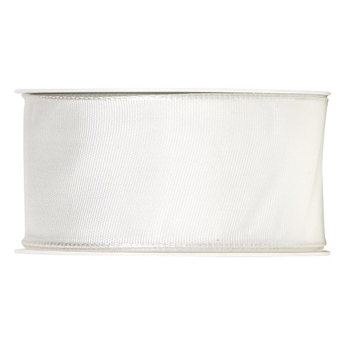 Bight White Wired Ribbon