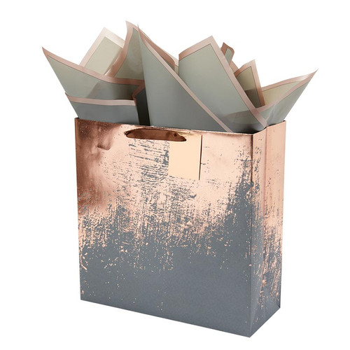 Copper Patina Gift Bag - Large Square Luxe