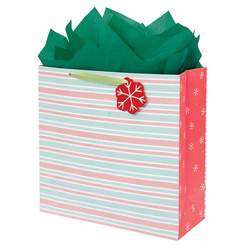 Cozy Flannel Gift Bag - Large Square