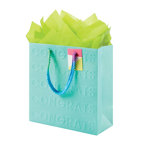 Brights Text Gift Bag - Medium Square