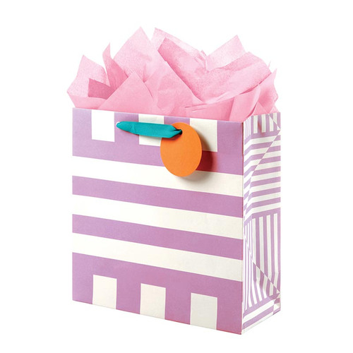 Mod Textile Lavender Gift Bag - Medium Square