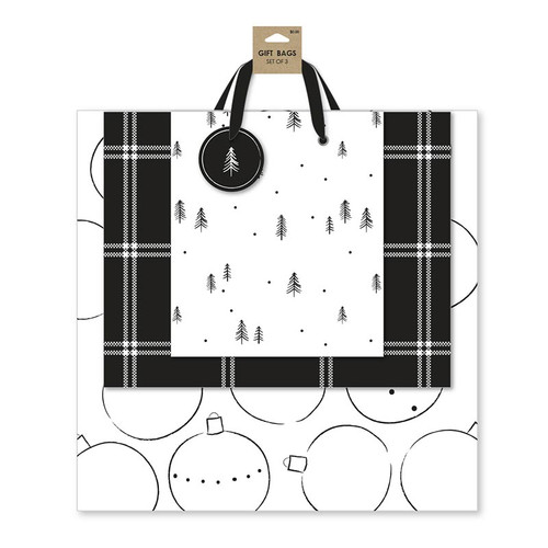 Chic Noir Gift Bag (3T) - Square