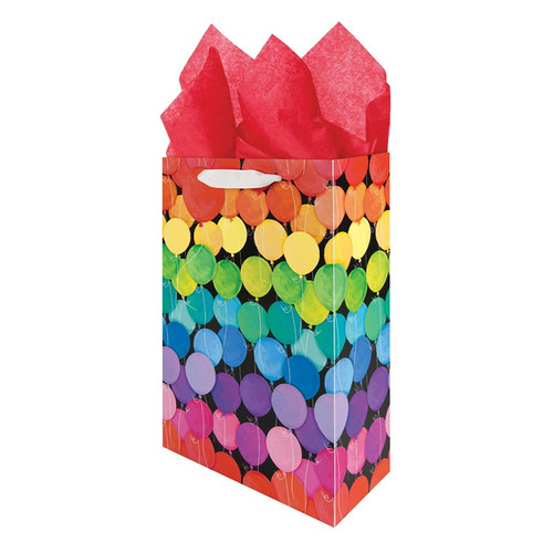Rainbow Balloon Gift Bag - Bottle