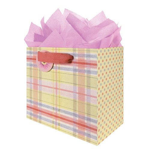 Spring Plaid Gift Bag