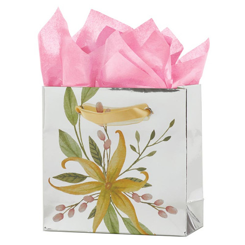 Meadow Lilies Gift Bag - Petite Square