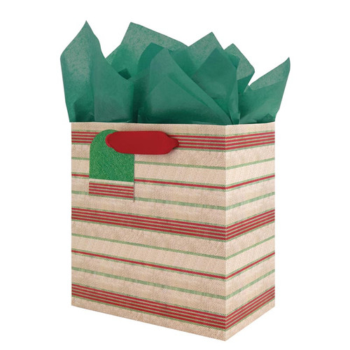 Ticking Stripe Gift Bag - Small