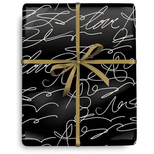 Black and Creme Script - Half Ream