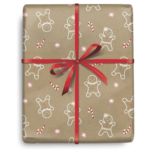 Gingerbread Wrapping Paper - 10FT