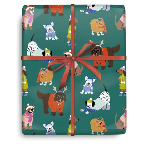 Festive Pets Toss Wrapping Paper - 10FT