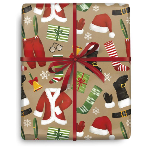 Santa's Wardrobe Wrapping Paper - 10FT