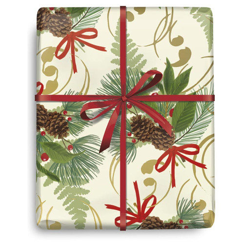 Holiday Corsage Wrapping Paper - 9 FT