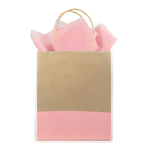 Blush Dipped Gift Bag - Tote