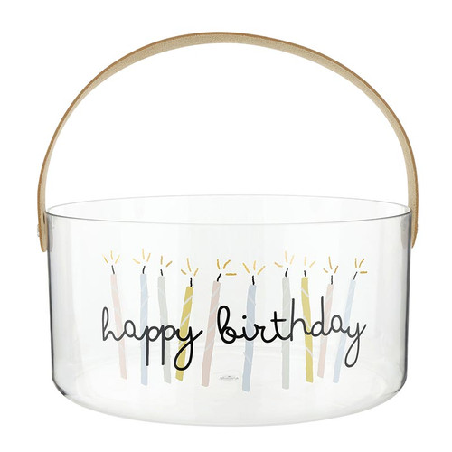 Acrylic Bucket - Happy Birthday 4"