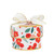 Nested Paper Gift Box - Red Christmas Floral - Set of 3