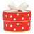 Nested Paper Gift Box - Red + White Dots - Set of 3