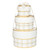 Nested Paper Gift Box Set - White Plaid - Set of 3