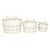 Nested Paper Gift Box - Plaid - Set of 3