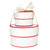 Nested Paper Gift Box Set - Red With Gold Dots - Set of 2
