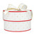 Nested Paper Gift Box - Red with Gold Dots - Set of 2