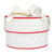 Nested Paper Gift Box - Red with Gold Dots - Set of 2