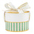 Nested Paper Gift Box - Sage Stripes - Set of 3