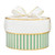 Nested Paper Gift Box - Sage Stripes - Set of 3